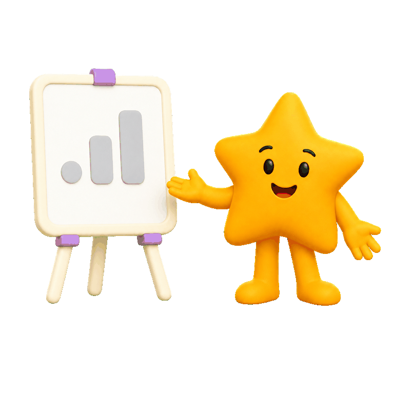 Echo the pitchMe star presenting a chart at an easel