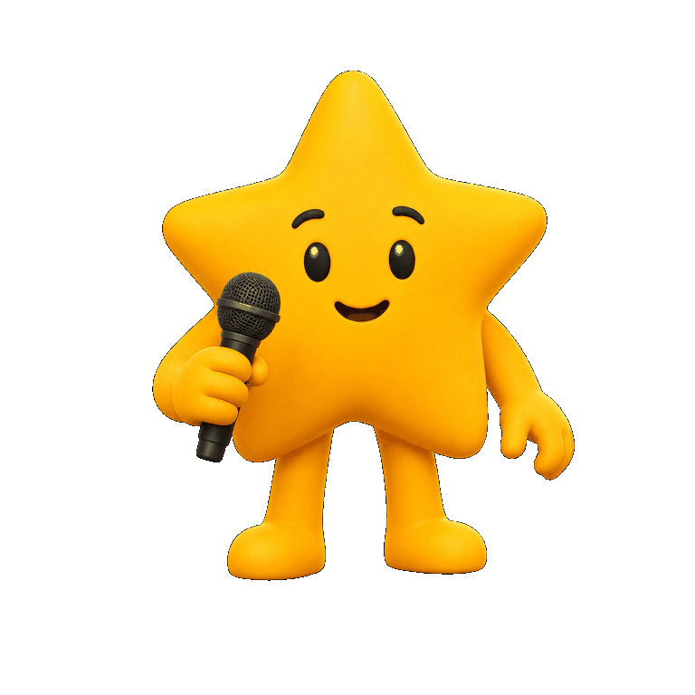 Echo the pitchMe star, offering you the microphone